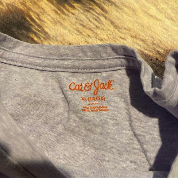 Cat & Jack Radiate Positive Vibes Shirt Girls Size XL / 14 - 16 Short Sleeves - Picture 4 of 6